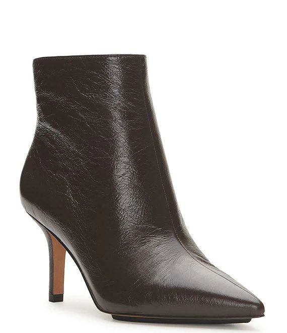 Freikti Stiletto Heel Leather Dress Booties | Dillard's
