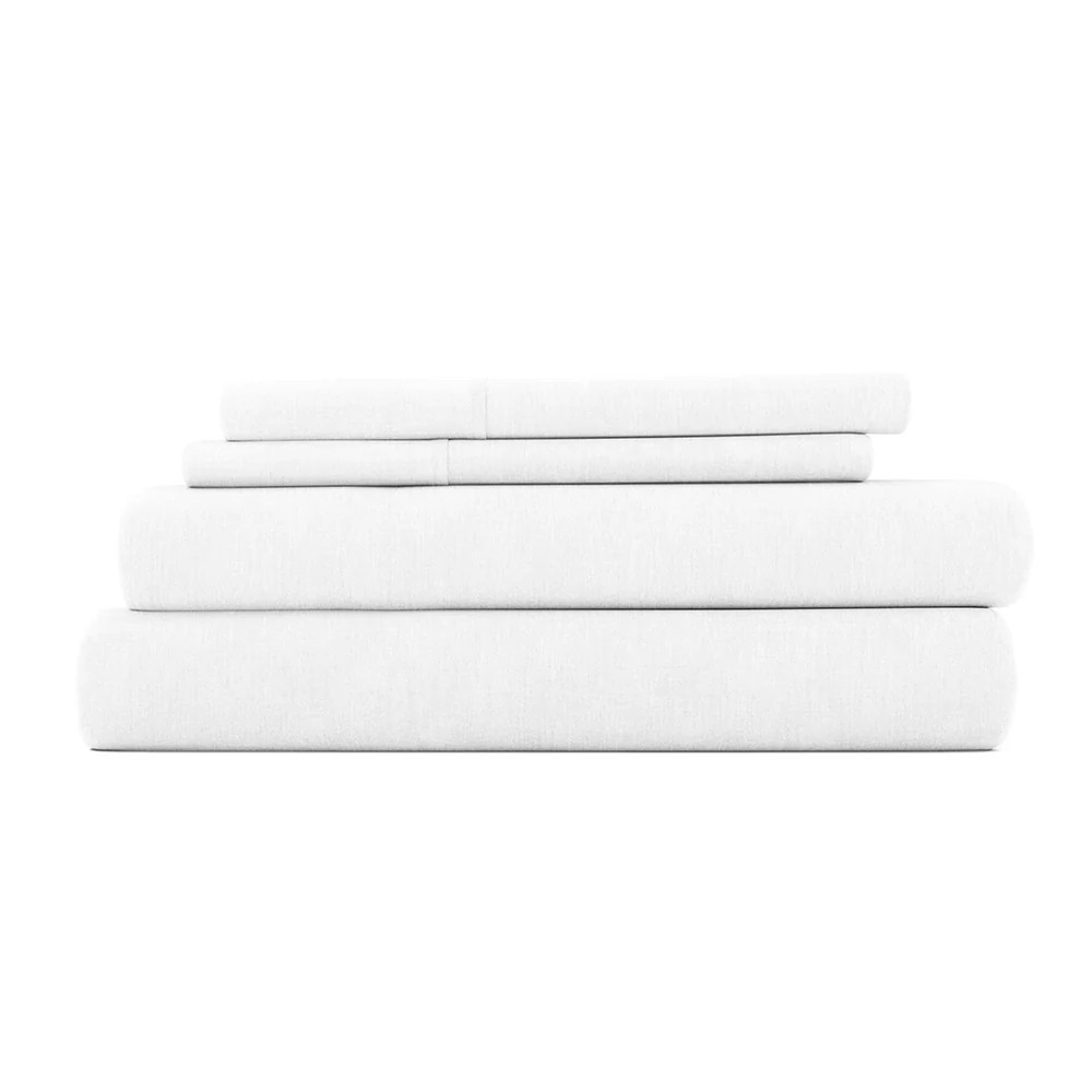 4-Piece Linen Bamboo Blend Sheet Set | Linens and Hutch