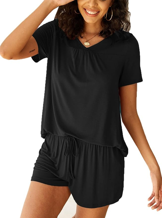 Avidlove Women's Shorts Pajama Set Short Sleeve Sleepwear Nightwear Pjs S-XXL | Amazon (US)
