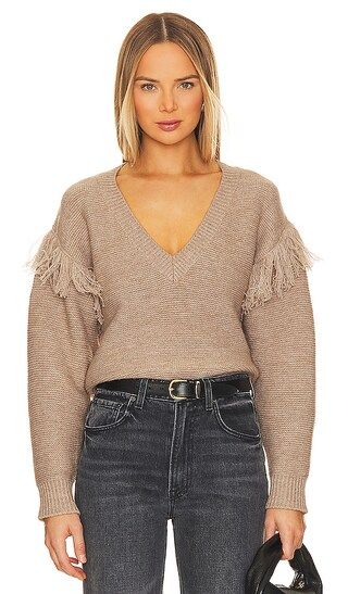 Anderson Fringed Tunic in Oat | Revolve Clothing (Global)