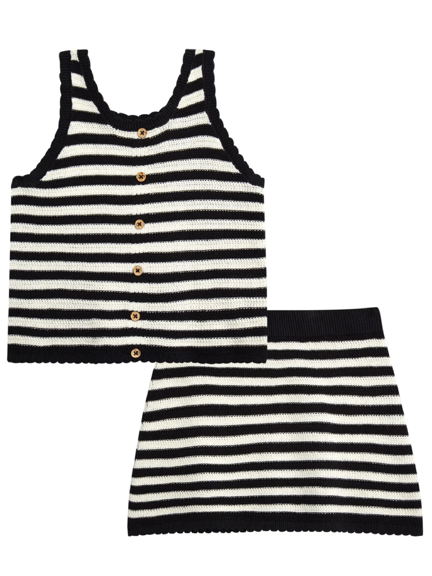 Jessica Simpson Little Girls' Crochet Skirt Set, Sizes 4-12 | Walmart (US)