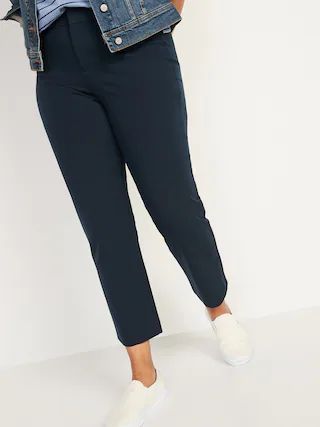 High-Waisted Pixie Straight-Leg Ankle Pants for Women | Old Navy (US)