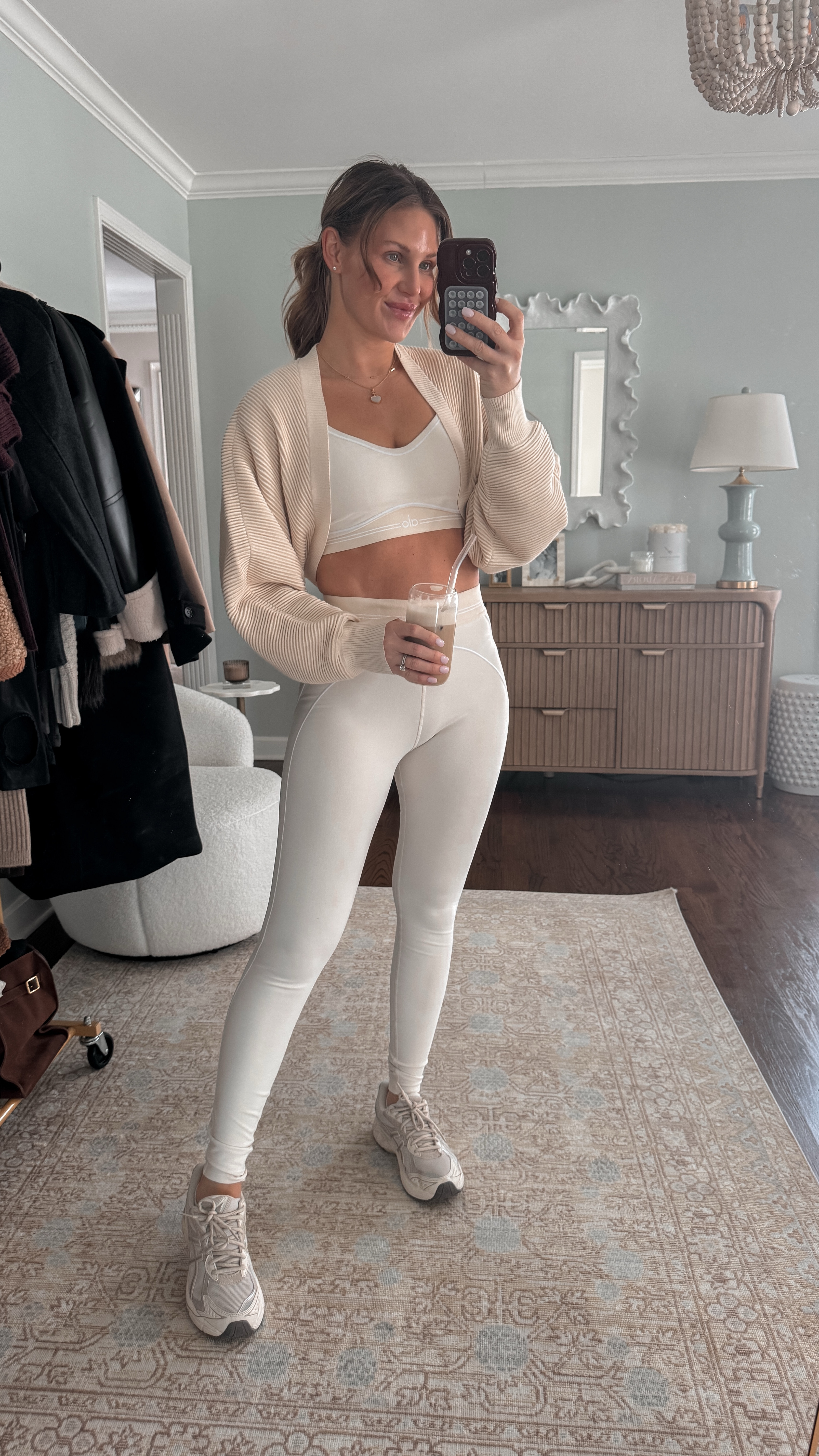 Outfit of the day: active alo set in cream 

#LTKFitness #LTKWatchNow #LTKActive