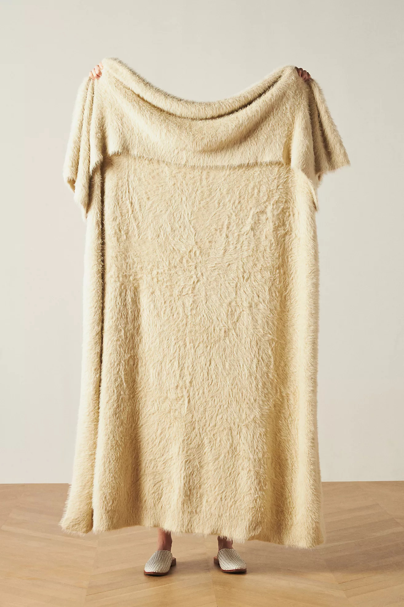 Renata Cozy Eyelash Throw Blanket | Anthropologie (US)