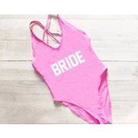New! Cross back suit brideBathing suit, swim suit, one piece baby pink | Etsy (US)