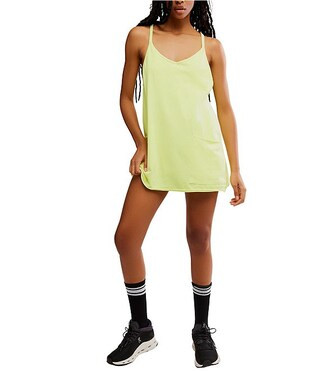 FP Movement Hot Shot V-Neck Sleeveless Patch Pocket Mini Dress | Dillard's | Dillard's