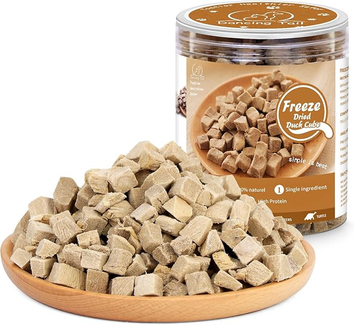 Freeze Dried Raw Cat and Dog Treats, Healthy Limited Ingredient Duck Cube Weight Control Traing T... | Amazon (US)