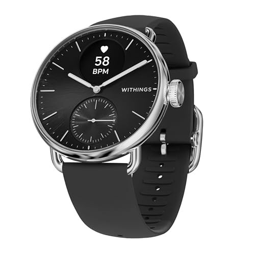WITHINGS ScanWatch 2 - Hybrid Smart Watch, Heart Rate Monitoring, Fitness Tracker, Cycle Tracker, Sleep Monitoring, GPS Tracker, 30-Day Battery Life, Android & Apple Compatible, HSA/FSA | Amazon (US)
