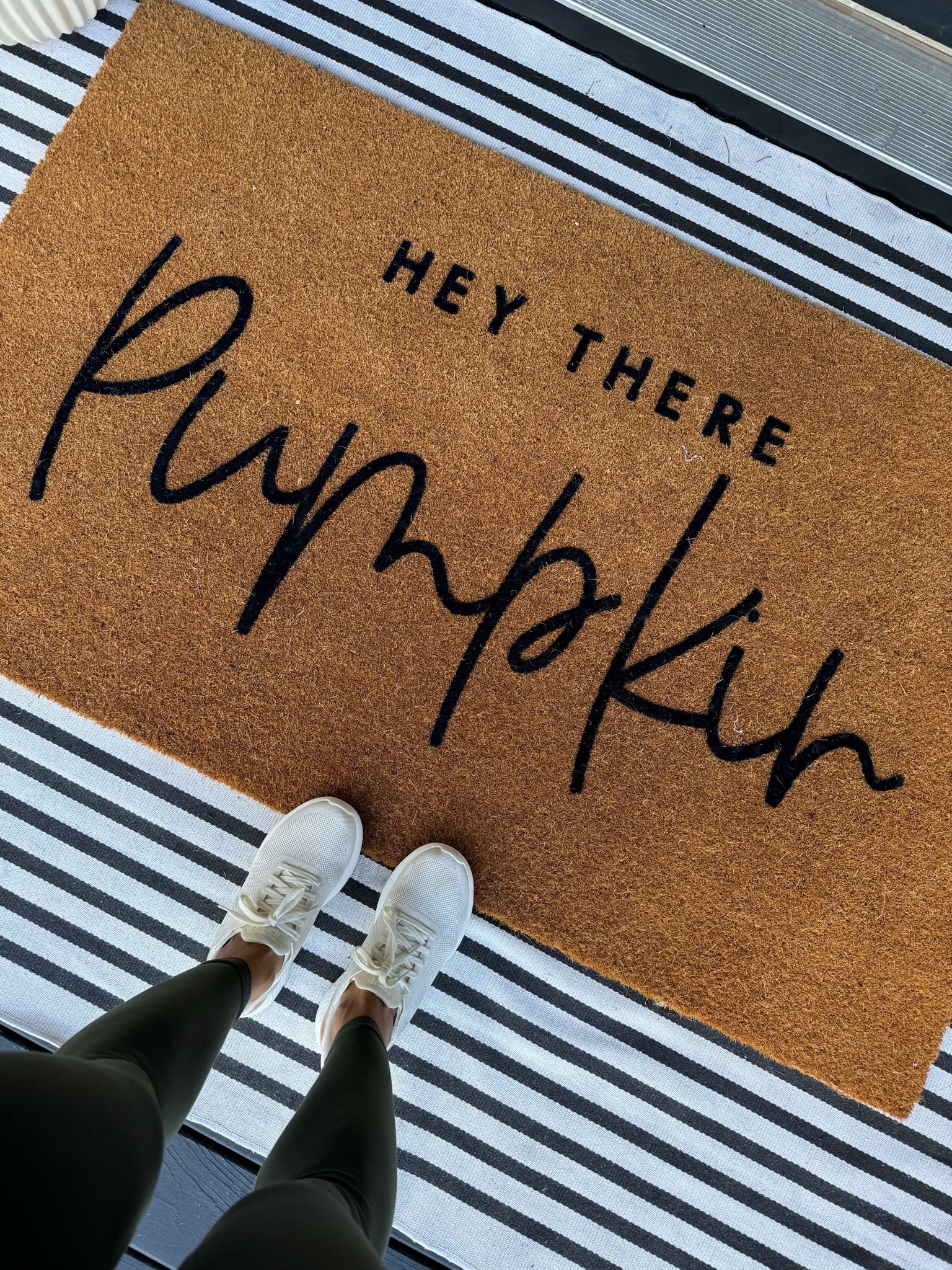 Hey there pumpkin🎃🤎😘🍂 fall doormat year 2! So obsessed. This is the 4x6 size undermat on Amazon & the Etsy rug is the 36x60 double door size! 

Fall decor / home / porch decor / Etsy / small shop / fall 

#LTKHome #LTKStyleTip #LTKFindsUnder100