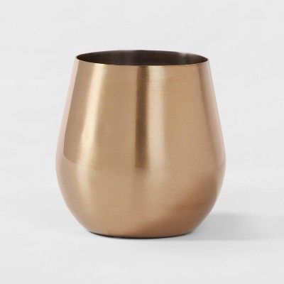 18.3oz Stainless Steel Stemless Wine Glass Gold - Threshold™ | Target