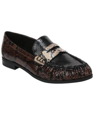 I.n.c. International Concepts Women's Miiyaa Slip-On Loafers, Macy's Exclusive - Black Leather | Macy's