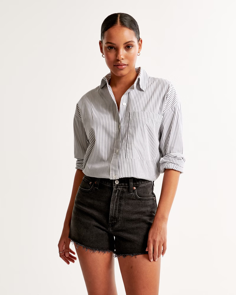 High Rise 90s Cutoff Short | Abercrombie & Fitch (US)