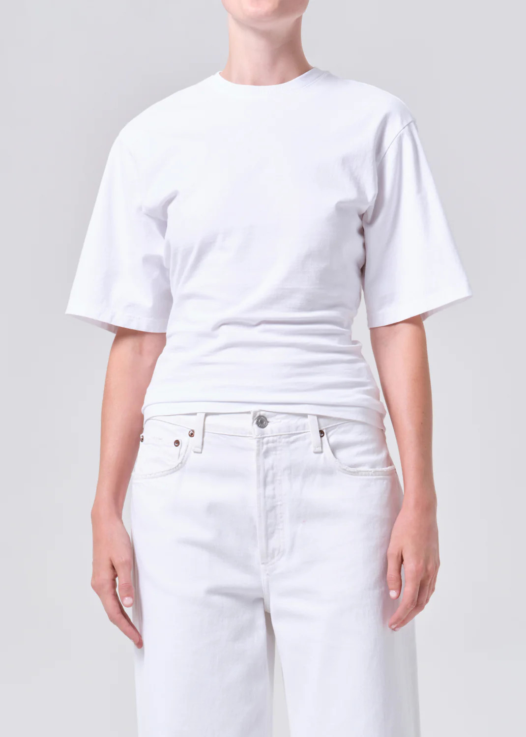 Storey Tee in White | AGOLDE