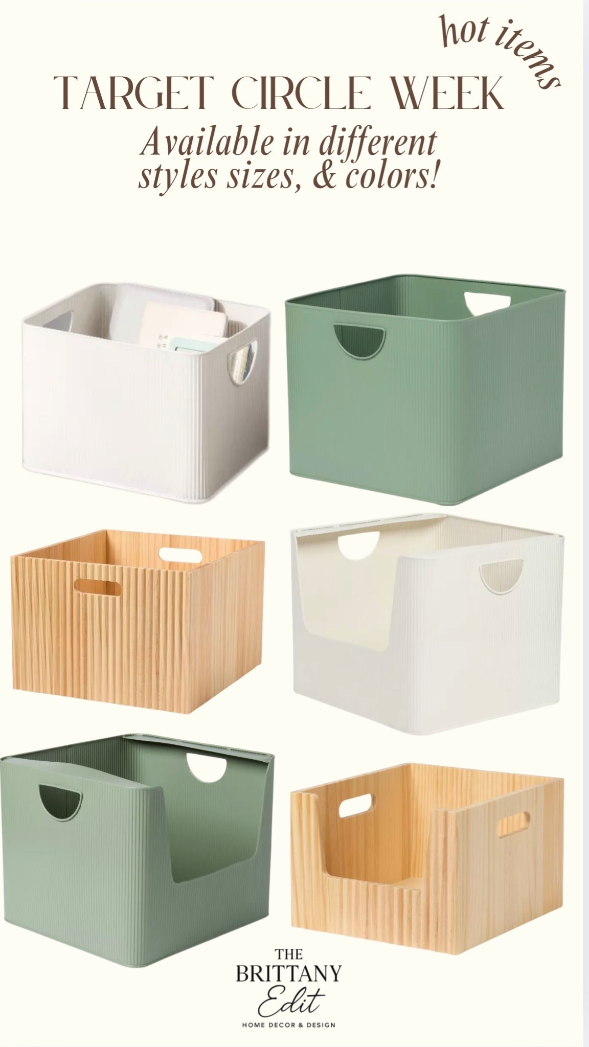 The cutest bins available in various shapes & sizes, can be used in so many different areas of your home. Perfect for kids toys, pantry storage, and clothing.

#LTKFindsUnder50 #LTKHome #LTKSaleAlert