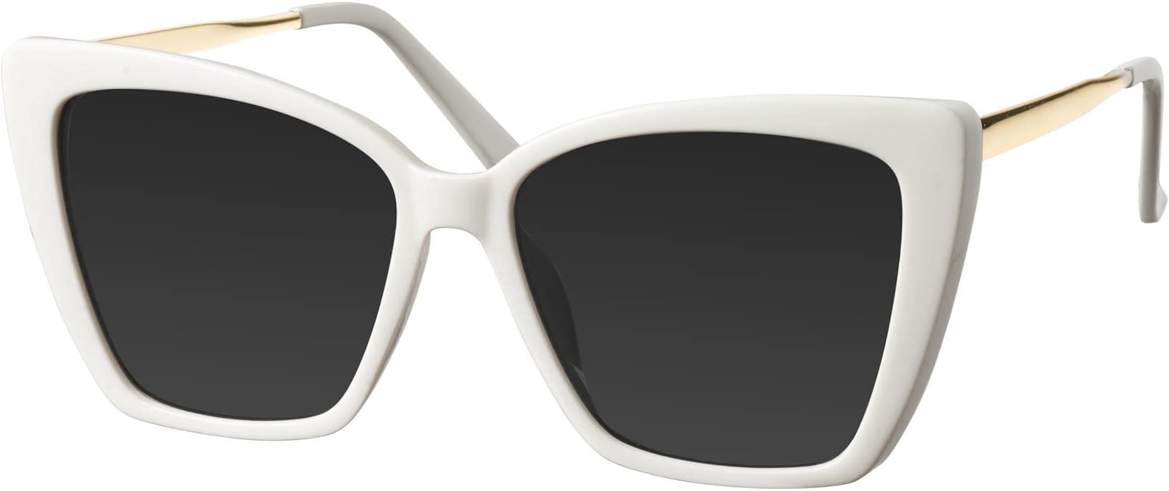 mosanana Oversized Cat Eye Sunglasses for Women Trendy Style MODEL-GLAM | Amazon (US)