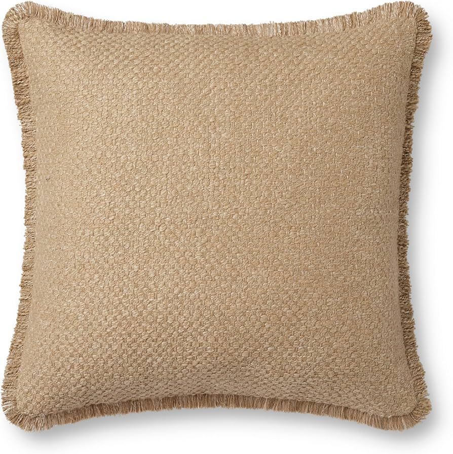 LOLOI PLL0121 Natural 22'' x 22'' Cover Only Pillow | Amazon (US)