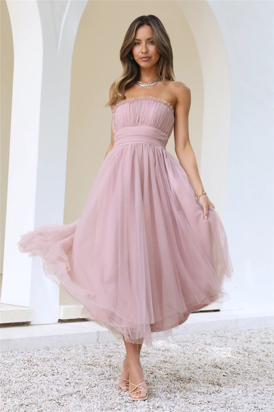 VIP Mood Midi Dress  Pink | Hello Molly (AU)