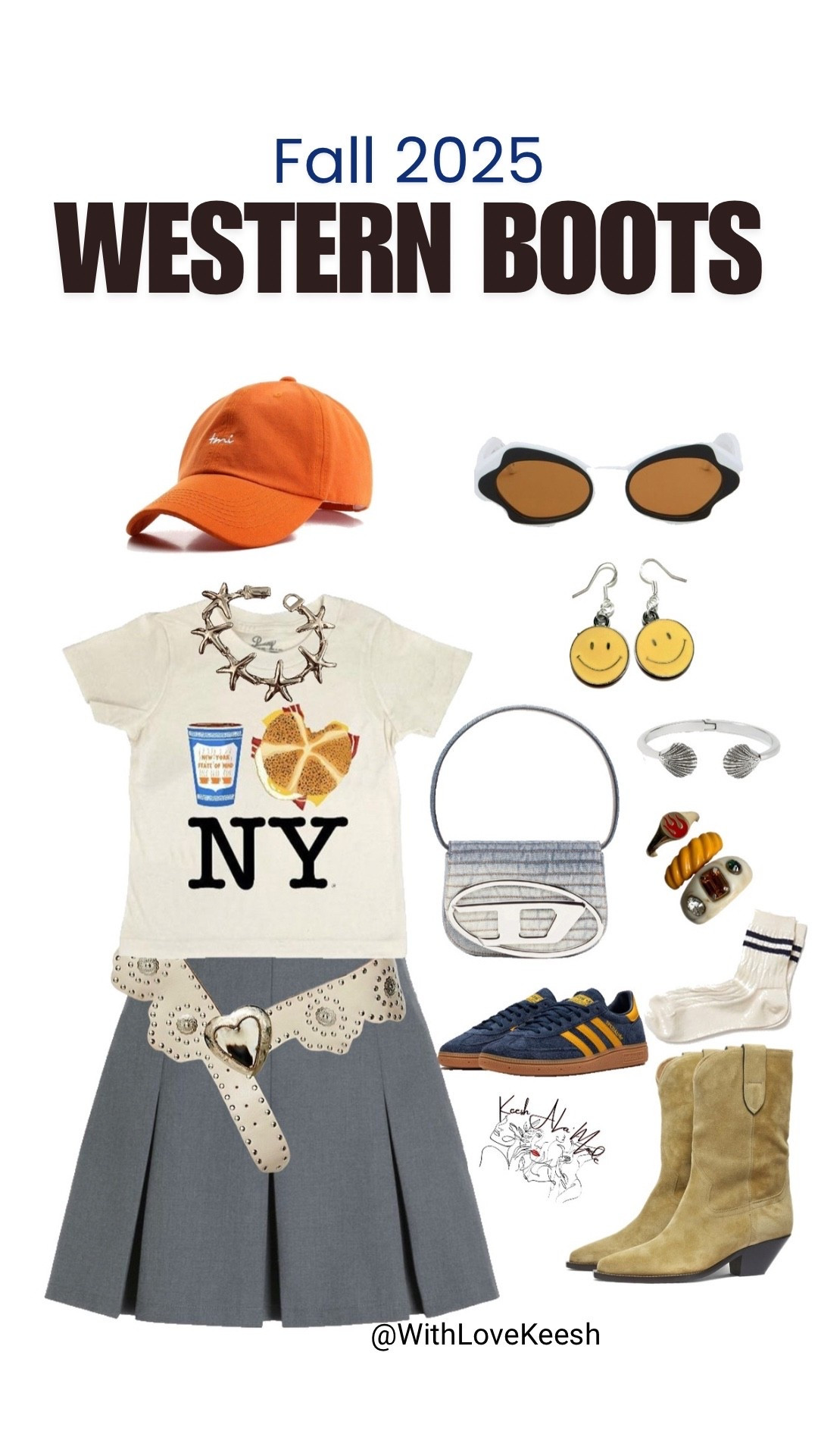 Fall 2025: Western boots 👢 + mini skirts + belts 