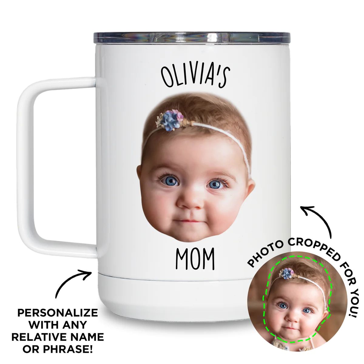 Personalized Baby Travel Mug | Type League Press