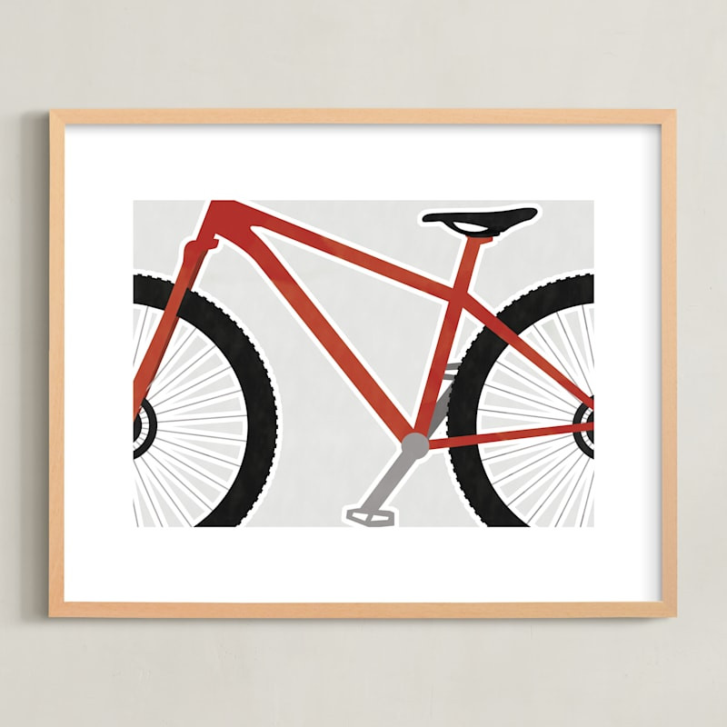 "Keep Pedaling" - Graphic Art Print by Jen Tips. | Minted