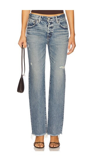 Moussy Vintage Massapequa Straight in Blue. - size 30 | Revolve Clothing (Global)