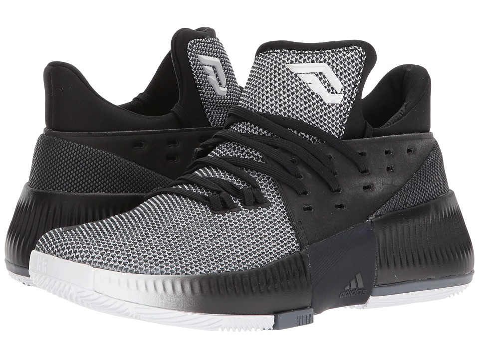 adidas Kids Dame 3 (Big Kid) (Footwear White/Core Black/Onix) Kids Shoes | 6pm