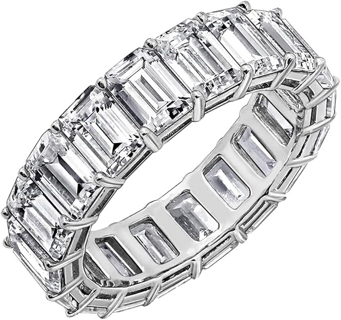 Eternity Ring For Women 14K Yellow Gold, Rose Gold, Platinum Plated 925 Sterling Silver Infinity ... | Amazon (US)