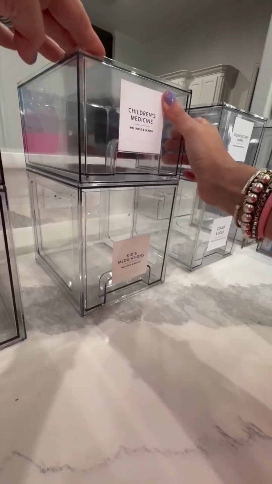 This cabinet went from chaos to calm in minutes ✨ stackable drawers + labels = an organizing system that actually stays put (even with family chaos) 😂
Would you organize this cabinet differently?

Cabinet organization. Home organization hacks. Kitchen cabinets. Medicine cabinet. Organizing labels. Organized home. Mom hacks 

#LTKmomlife #LTKHome #LTKdayinmylife