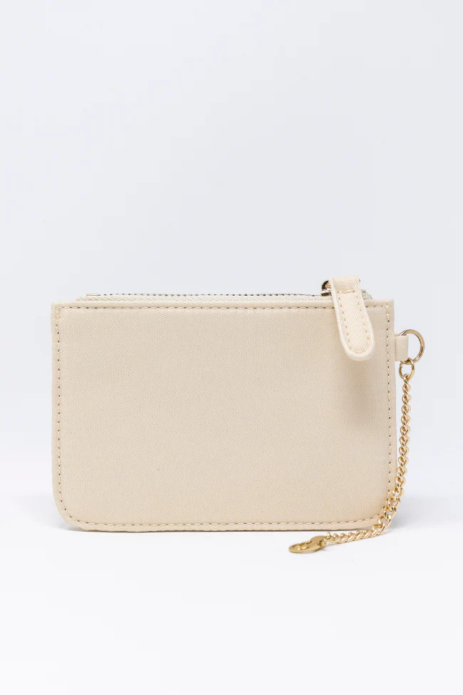 On My Way Out Sand Mini Keychain Wallet | Pink Lily