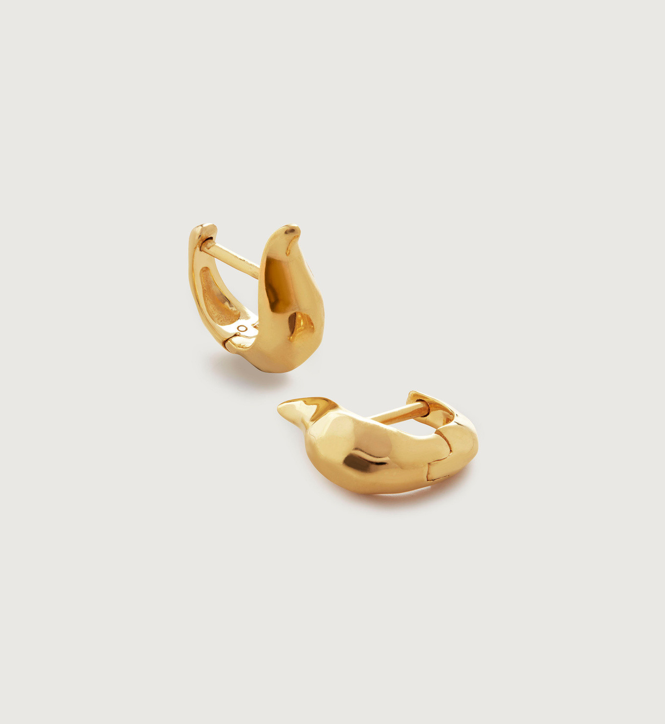 Deia Lyre Huggie Earrings | Monica Vinader (Global)