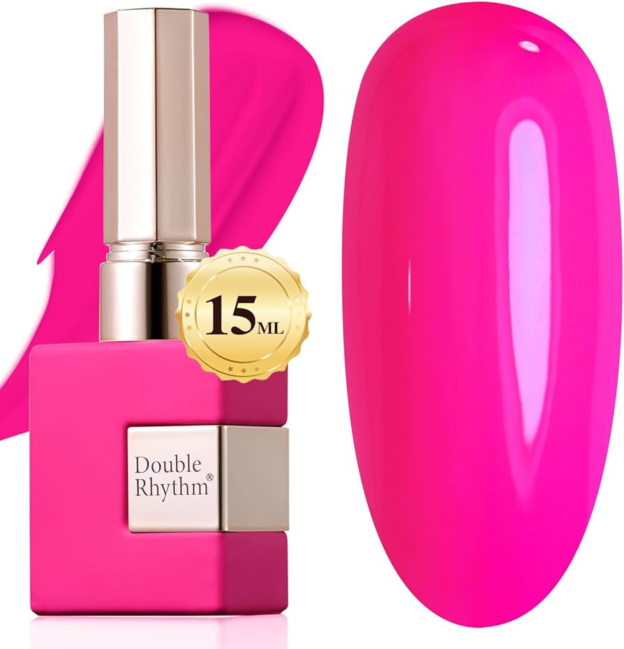 Double Rhythm 15ML Gel Nail Polish Pure Sheer Same Color Same Bottle Soak Off Gel Polish Art Mani... | Amazon (US)