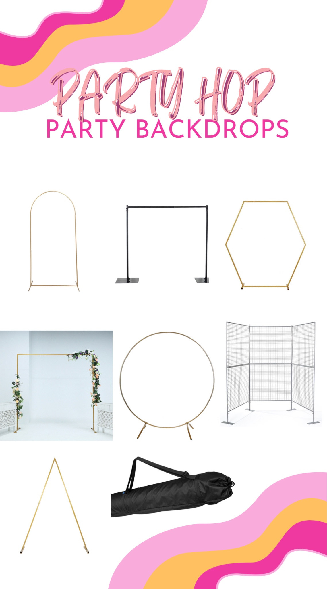 Backdrop stands for any event 

#LTKwedding #LTKparties #LTKSeasonal