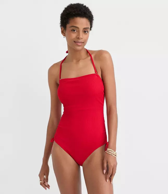LOFT Beach Crinkle One Piece Swimsuit | LOFT