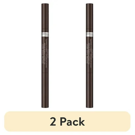 (2 pack) Rimmel Brow This Way Fill & Sculpt Eyebrow Definer, Medium Brown 002, 0.01 oz | Walmart (US)