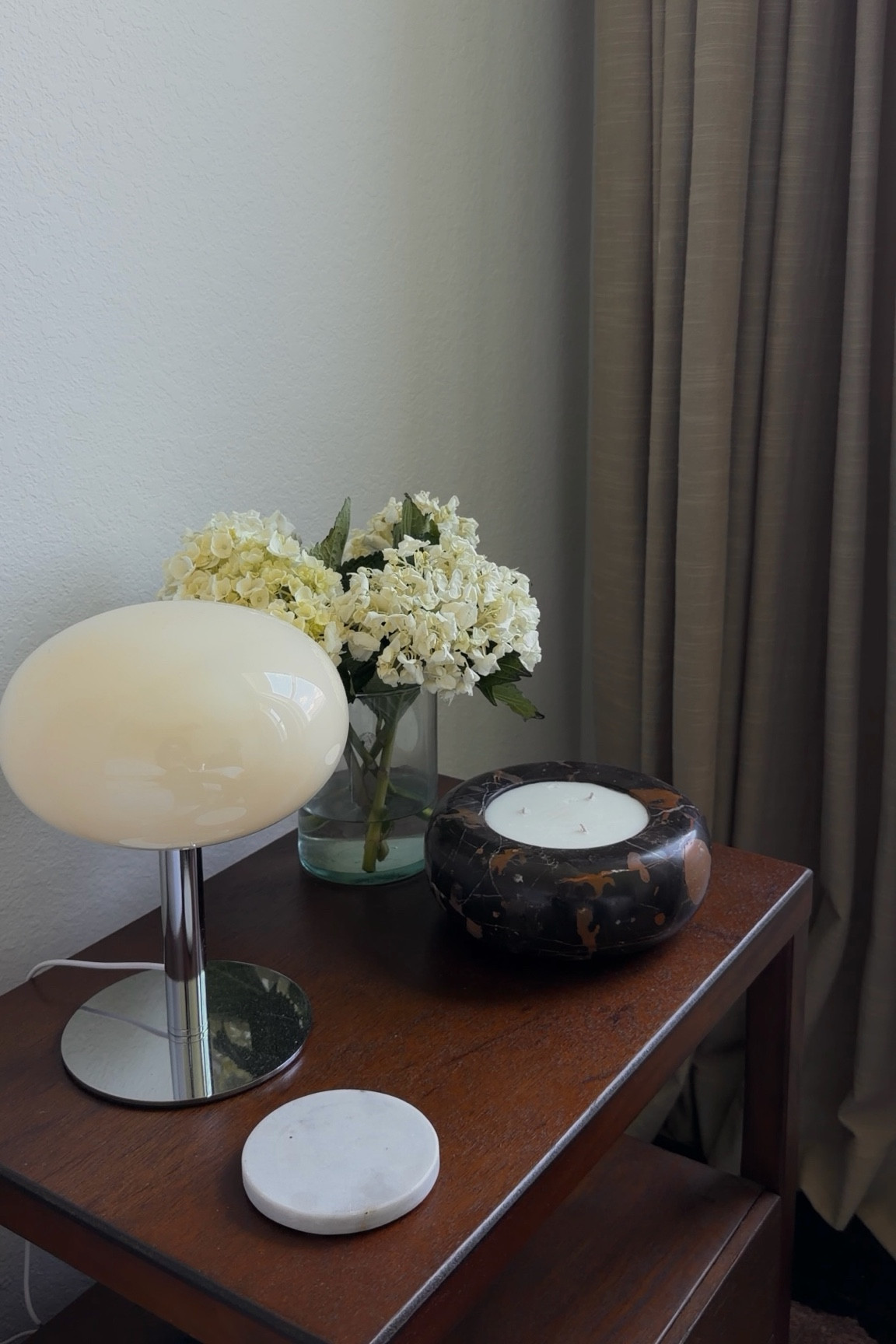 Milk glass bedside table lamps 💡 Mixing materials and playing with different design eras.

#LTKHome