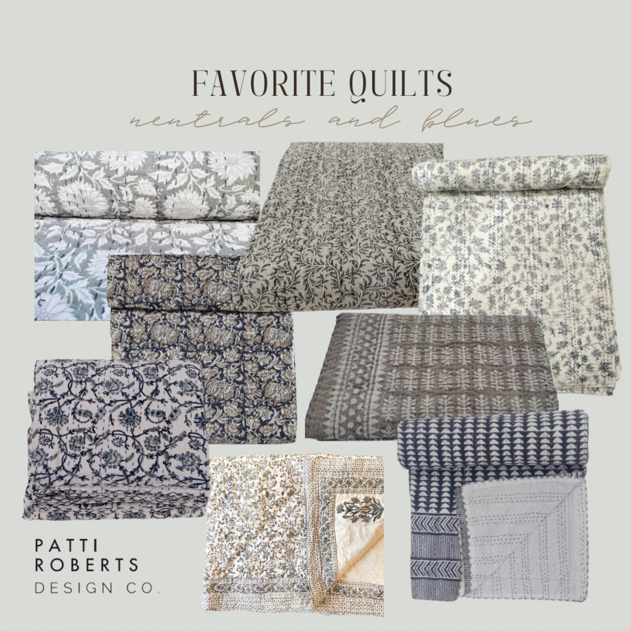 Favorite kantha quilts: Neutrals and Blues, bedding, quilts, spring bedding, vintage modern, indian quilts

#LTKunder50 #LTKGiftGuide #LTKunder100