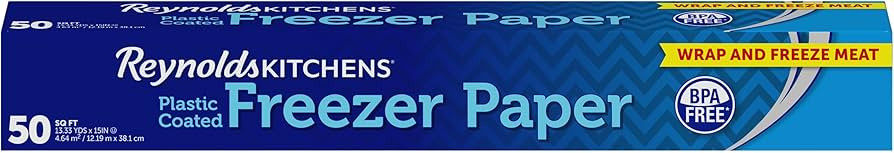 Reynolds Kitchens Freezer Paper - 50 Square Foot Roll, White | Amazon (US)