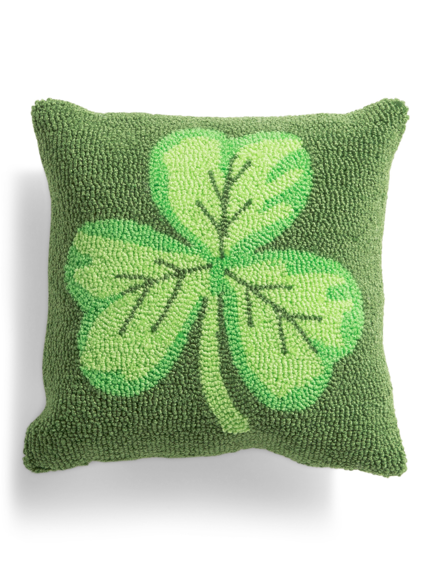 14x14 Hooked Shamrock Pillow | Throw Pillows | Marshalls | Marshalls