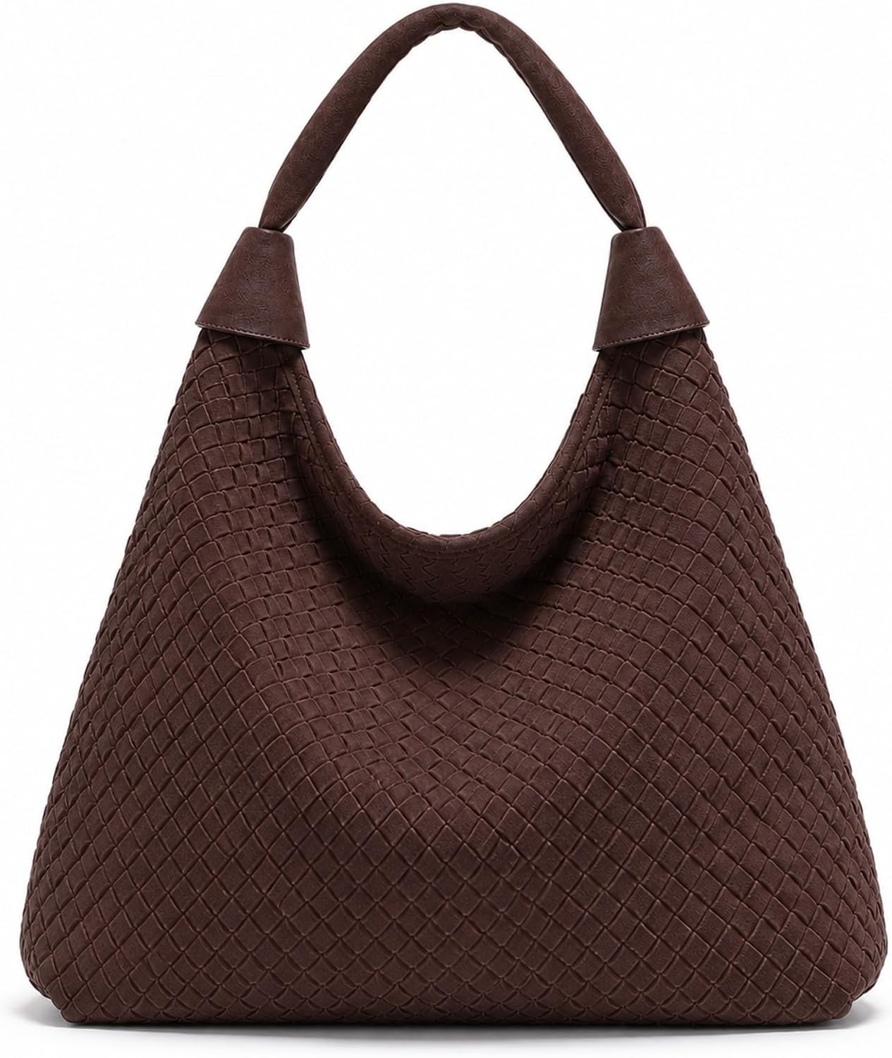 Women’s Oversized Suede Tote Bag, Woven Slouchy Hobo Purse Satchel Handbags | Amazon (US)