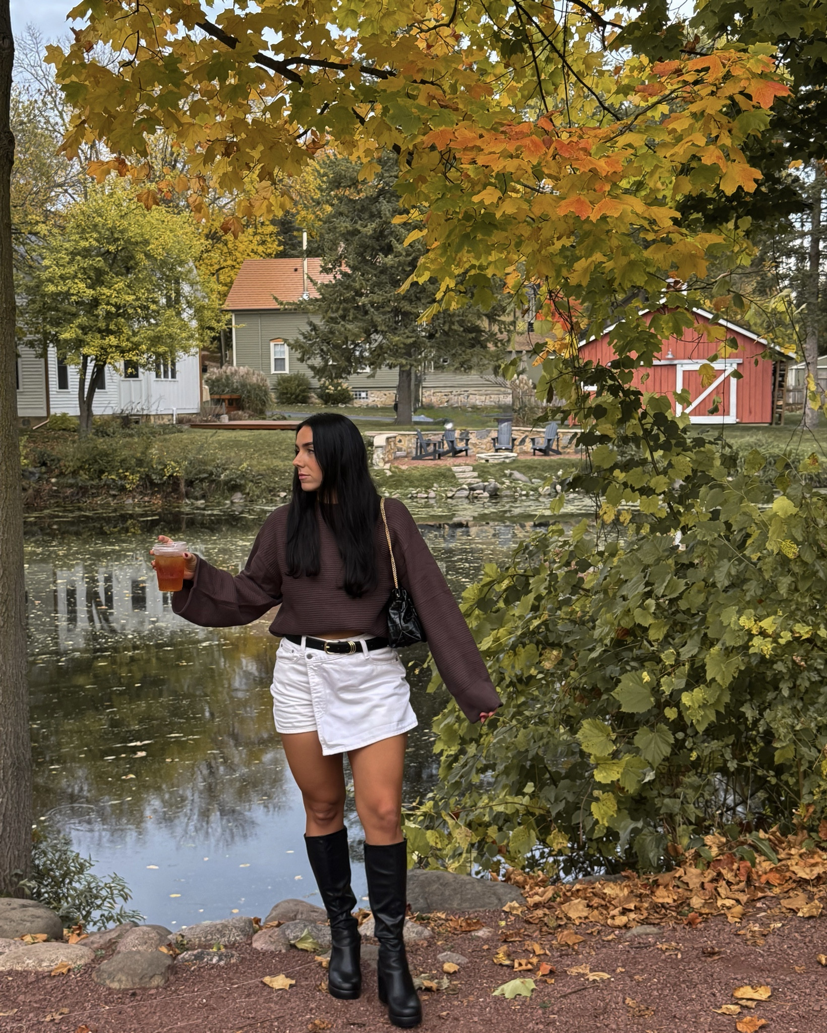 Fall transitional neutral coffee girls day date outfit inspiration, chocolate brown, pumpkin patch outfit, equestrian style, fall statement skirt, espresso brown, fall look book, fall street style

#LTKFindsUnder50 #LTKItBag #LTKStyleTip