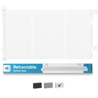 Baby and Pet Retractable Safety Gate, Mesh 71 in. W x 34 in. Tall | The Home Depot