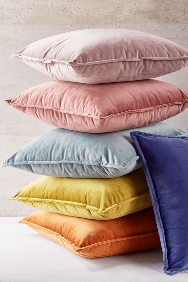 Velvet Throw Pillow | Urban Outfitters (US and RoW)