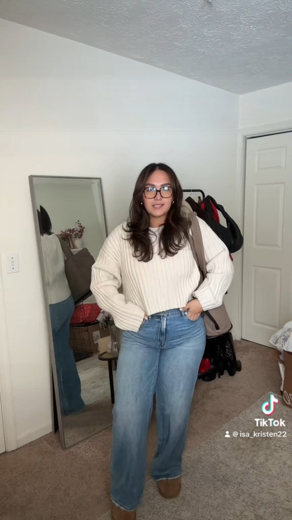 Easiest comfy outfit to work from home 🫶🏼 pants are in size 30, sweater is size XL! 

#LTKstyletip #LTKworkwear #LTKmidsize