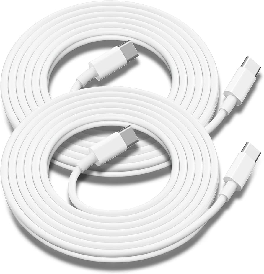 Apple USB C to USB C Charging Cable 10ft 60W 2Pack, Fast Long Charger Cord for iPhone 15/15 Pro/1... | Amazon (US)