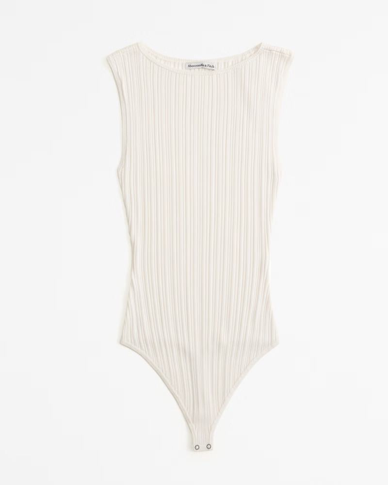 Glossy Slash Bodysuit | Abercrombie & Fitch (US)