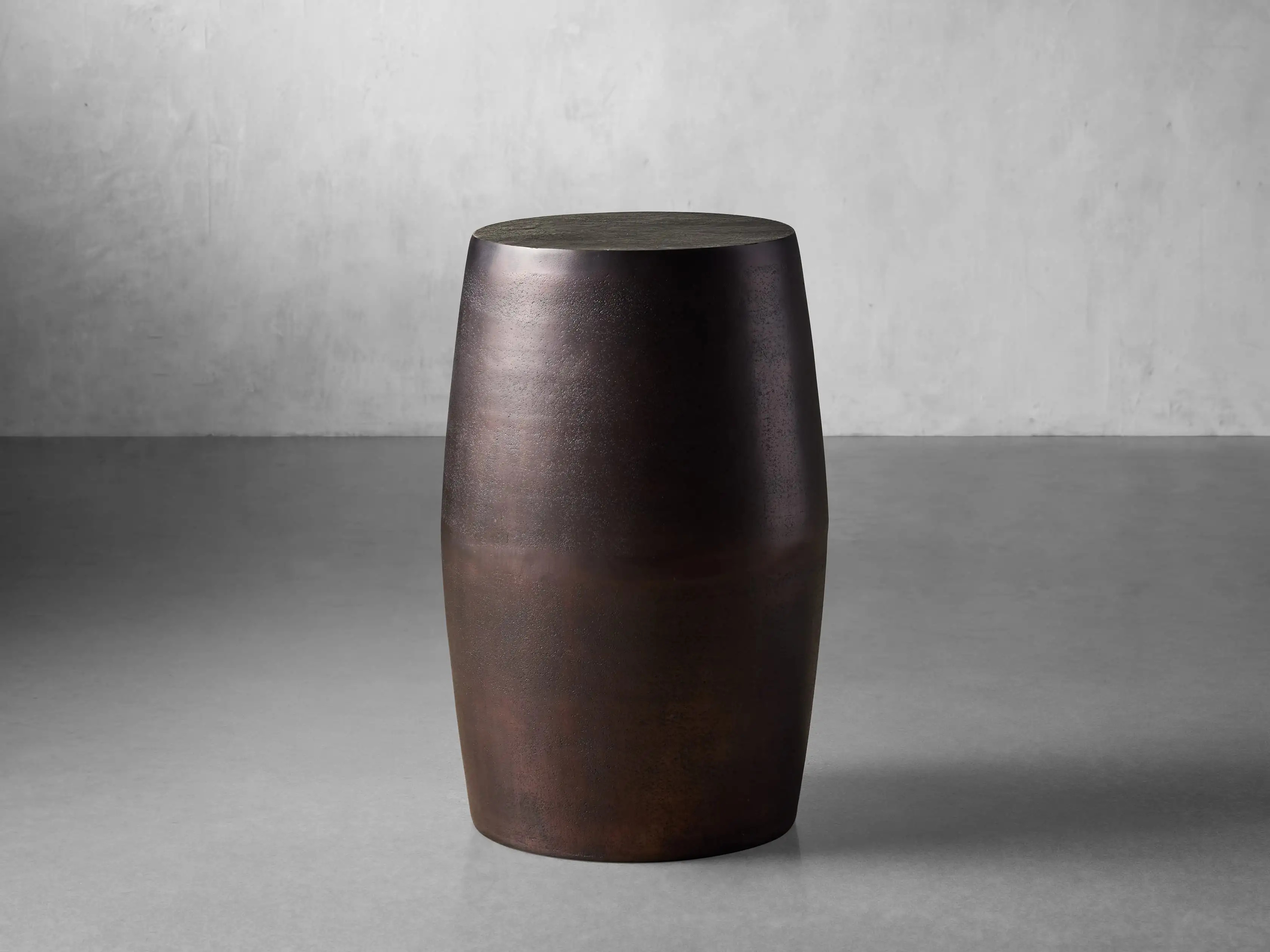 Hammered Drum End Table | Arhaus