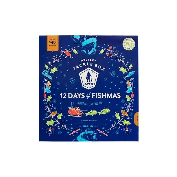 Mystery Tackle Box 12 Days of Fishmas Holiday Advent Calendar 2022 - Walmart.com | Walmart (US)