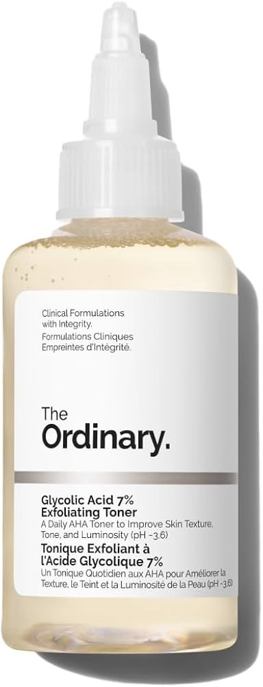 The Ordinary Glycolic Acid 7% Exfoliating Toner, Brightening and Smoothing Daily Toner for More E... | Amazon (US)