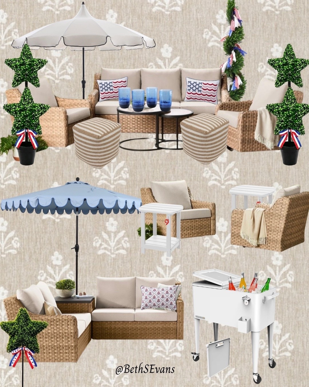 These patio sets are ON SALE and are so good! I personally own two of the couches, two swivel chairs, and two sets of the tables. They are the perfect set to add your own style and colors with pillows and blankets.

#LTKHome #LTKSaleAlert #LTKSeasonal