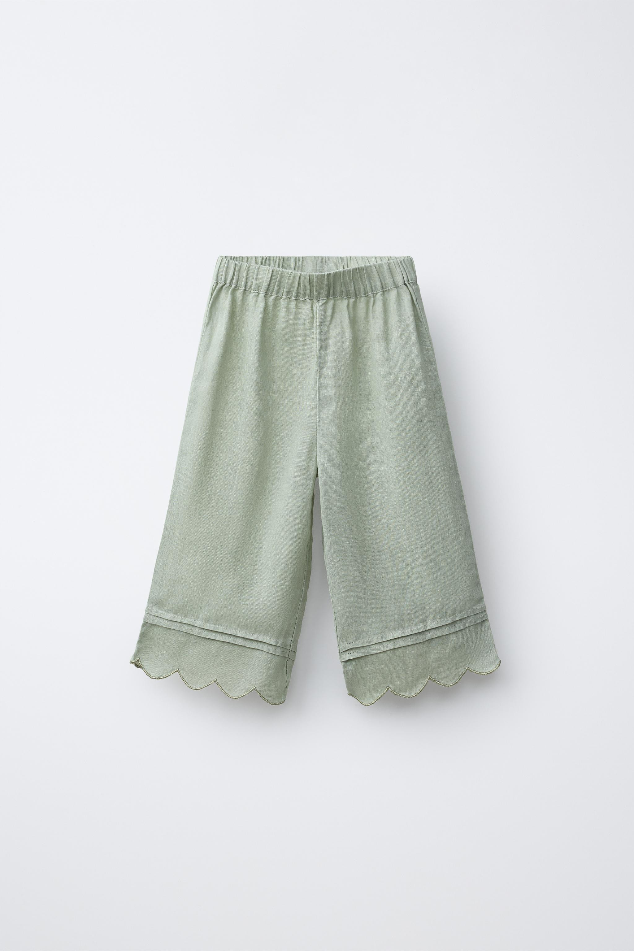 100% LINEN CULOTTE PANTS | Zara US